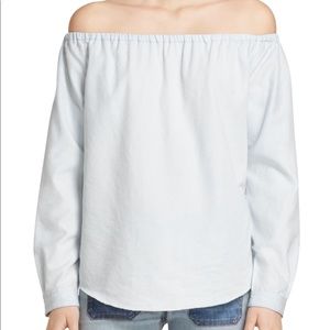 Rag and bone off shoulder top